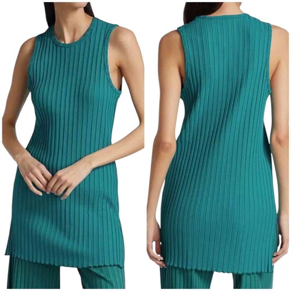 Simon Miller NWT RIB Aukai Tunic Top Mini Dress Sleeveless Side-Slit Size XS